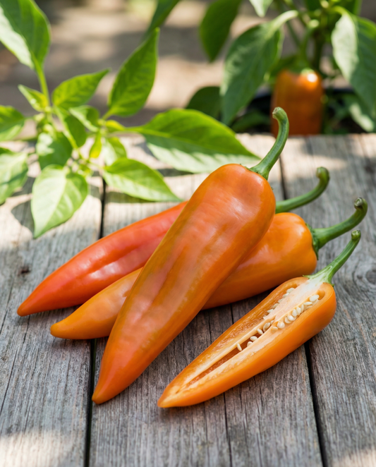 Papryka słodka Timia Orange Pointed (Capsicum annuum) – nasiona jednorocznych warzyw od SeedsChoice