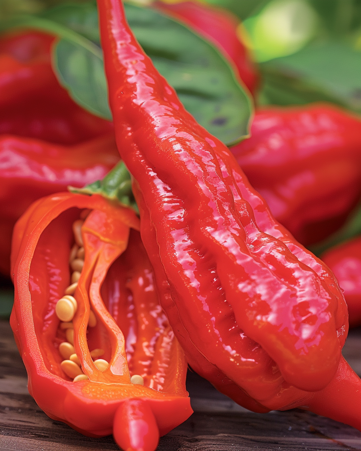 Bhut Jolokia Pepper Red seeds (Capsicum chinense) – annual vegetable
