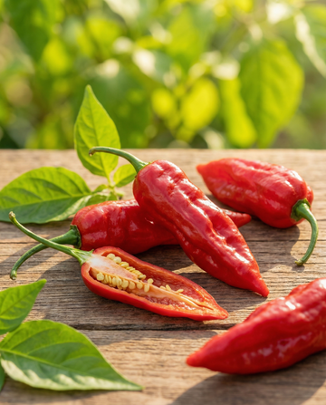 Papryka Bhut Jolokia czerwona (Capsicum chinense) – nasiona jednorocznych warzyw od SeedsChoice