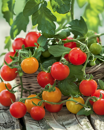 Nasiona pomidora koktajlowego Micro Pot (Solanum lycopersicum) – jednoroczne warzywo