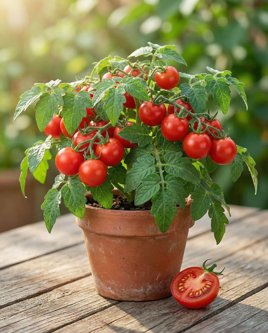 Karłowy pomidor koktajlowy Tiny Tim (Solanum lycopersicum) – nasiona rocznych warzyw od SeedsChoice