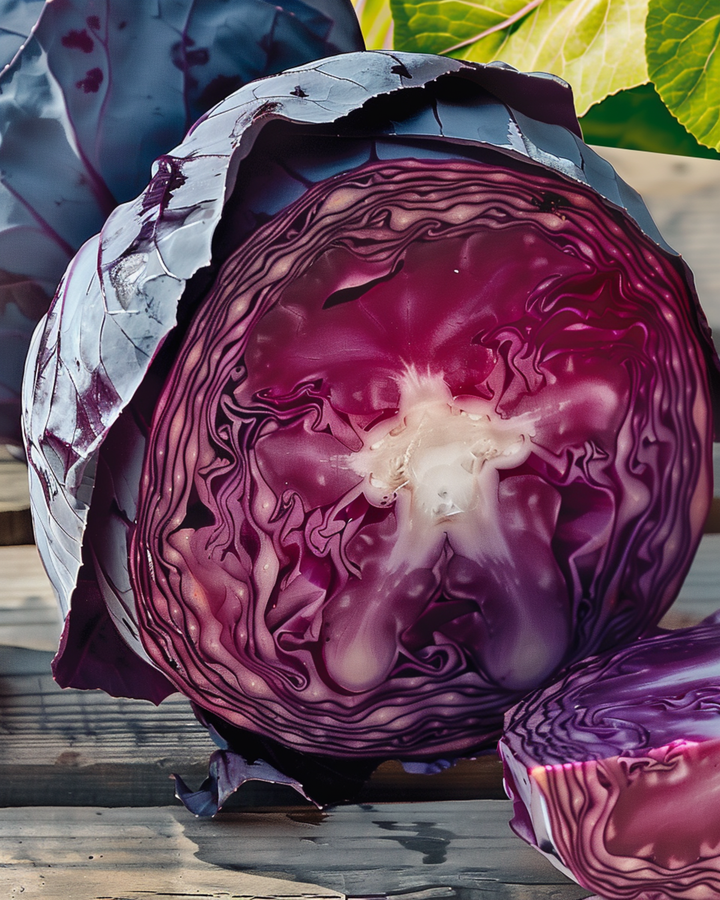 Nasiona czerwonej kapusty Roodkop (Brassica oleracea) – jednoroczne warzywo