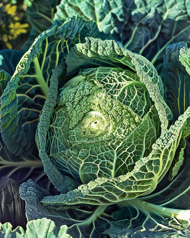 Nasiona kapusty włoskiej Brussels (Brassica oleracea) – jednoroczne warzywo