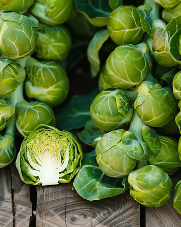 Nasiona brukselki Groninger (Brassica oleracea) – roślina jednoroczna