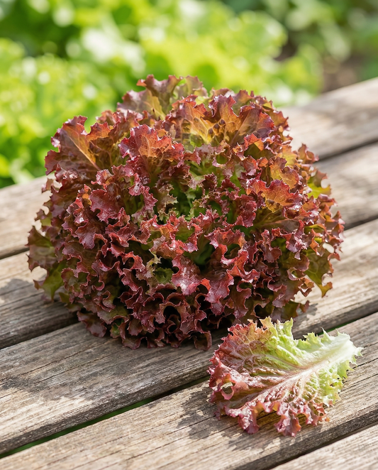Sałata Lollo Rossa (Lactuca sativa) – nasiona jednorocznego warzywa od SeedsChoice