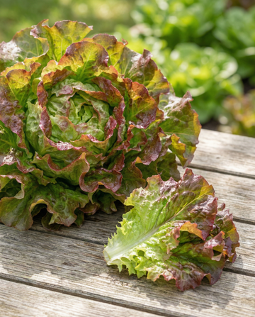 Leaf Lettuce Amerikaanse Roodrand (Lactuca sativa) – annual vegetable seeds from SeedsChoice