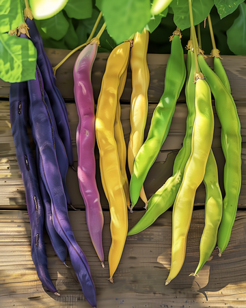 Nasiona fasoli tycznej Three Color Mix (Phaseolus vulgaris) – jednoroczne warzywo