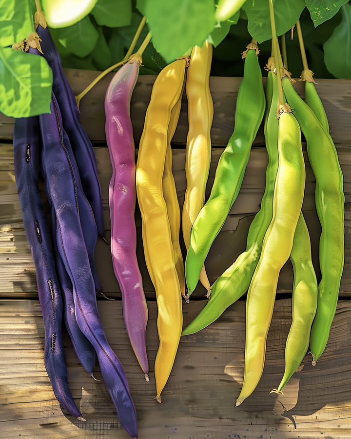 Nasiona fasoli tycznej Three Color Mix (Phaseolus vulgaris) – jednoroczne warzywo