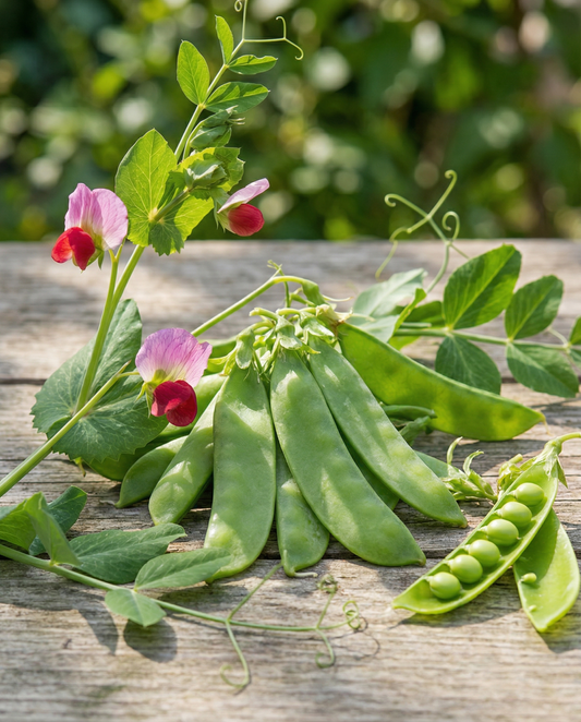 Groszek cukrowy Grijze Roodbloeiende (Pisum sativum) – jednoroczne nasiona warzywne od SeedsChoice