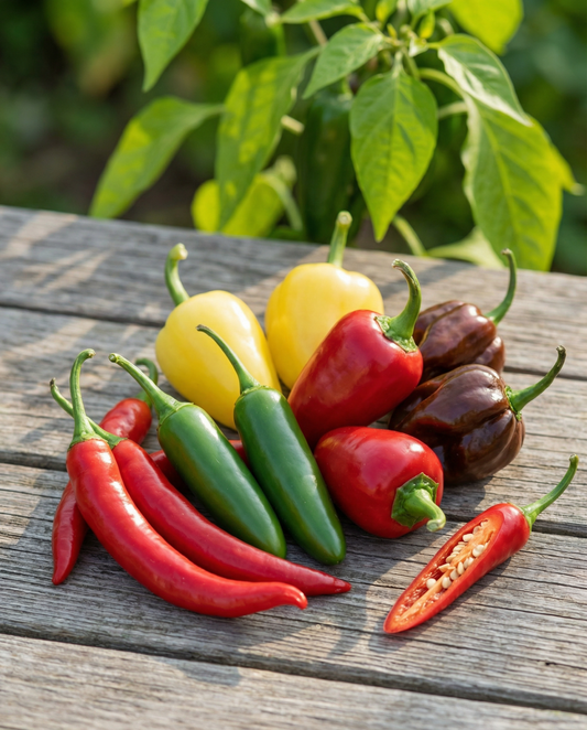 Papryka mieszanka Mix 5 odmian (Capsicum annuum) – nasiona rocznych warzyw od SeedsChoice
