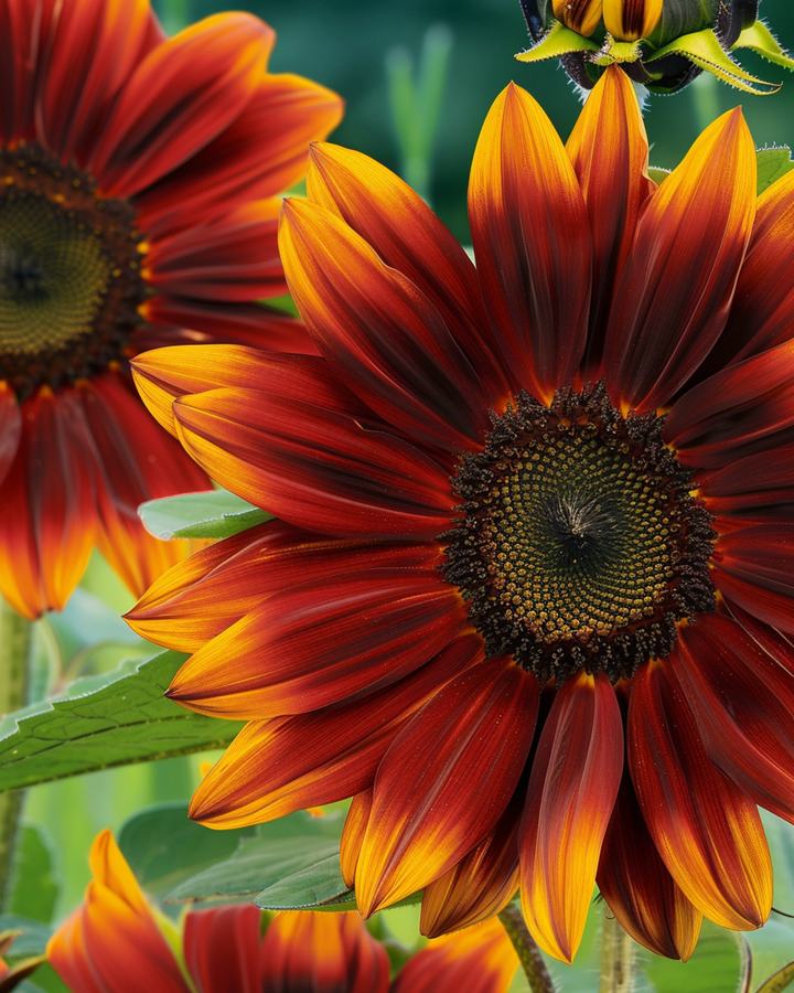 Nasiona słonecznika Sunset Mixed (Helianthus annuus) – kwiat jednoroczny