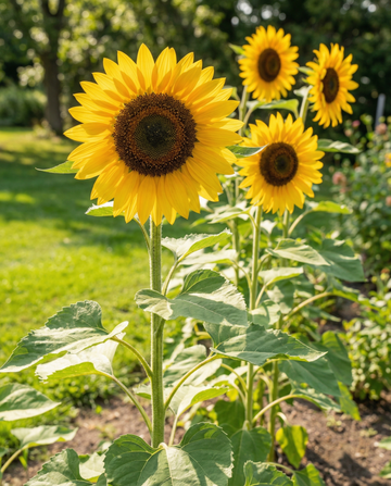 Nasiona słonecznika olbrzymiego Giganteus (Helianthus annuus) – jednoroczne nasiona kwiatów od SeedsChoice