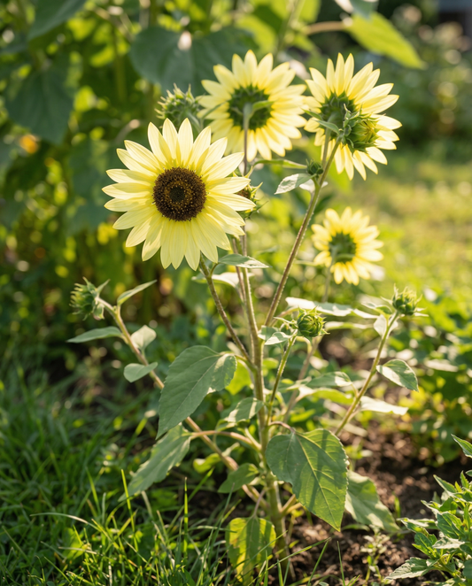 Sunflower Lemon Queen (Helianthus annuus) – annual flower seeds from SeedsChoice