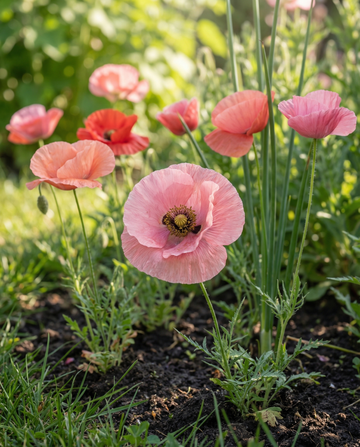 Nasiona maku Shirley Poppy Mixed Colours 75 cm (Papaver rhoeas) – kwiat jednoroczny