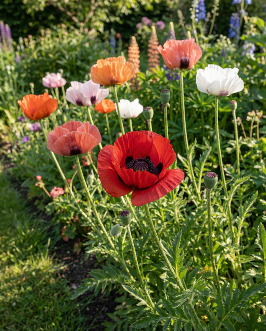 Oriental Poppy Mix (Papaver orientale) – nasiona bylinowych kwiatów z SeedsChoice
