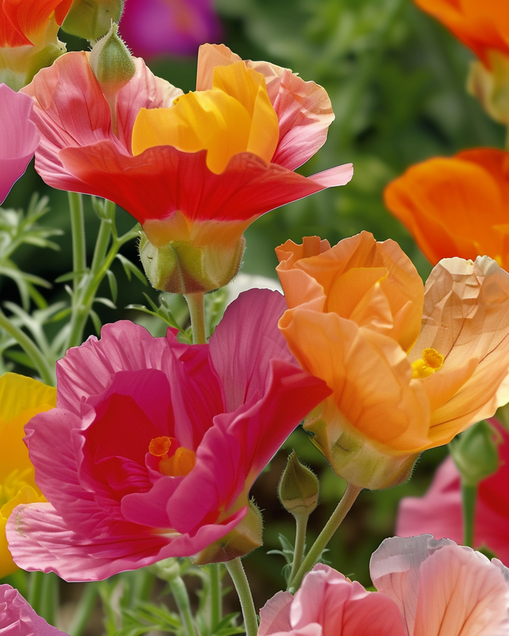 Nasiona Thai Silk Double Flowered Mix (Eschscholzia californica) – kwiat jednoroczny