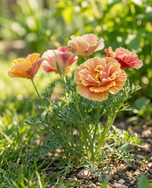 Thai Silk Double Flowered Mix (Eschscholzia californica) – nasiona kwiatów jednorocznych od SeedsChoice