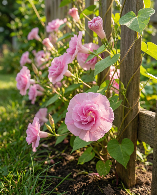 Pnąca podwójna róża Climber Pink (Ipomoea tricolor) – nasiona jednorocznej rośliny pnącej od SeedsChoice