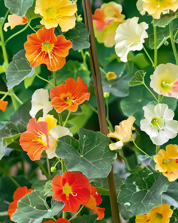 Nasiona nasturcji pnącej Jewel Of Africa (Tropaeolum majus) – jednoroczna roślina pnąca