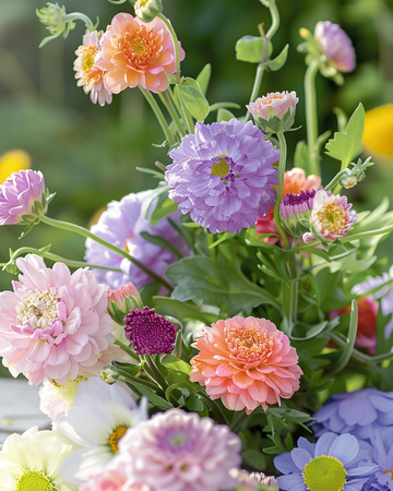 Summerflowers Stunning Pastel Mix Blooms seeds – annual flower