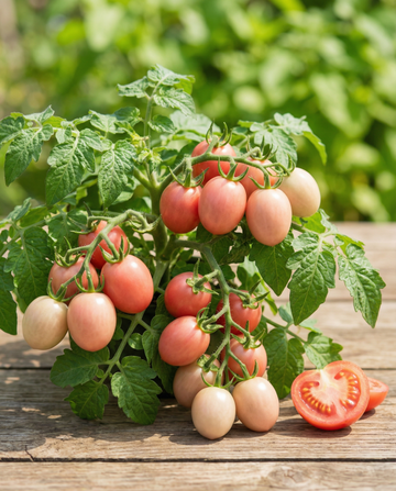 Pomidor koktajlowy Pink Thai Egg (Solanum lycopersicum) – nasiona rośliny jednorocznej z SeedsChoice