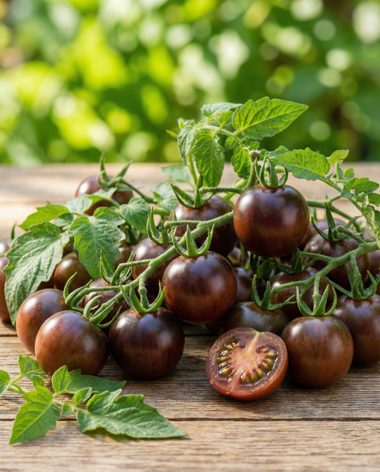 Cherry Tomato Black (Solanum lycopersicum) – annual vegetable seeds from SeedsChoice