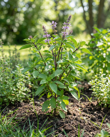 Nasiona bazylii cynamonowej o aromatycznych liściach (Ocimum basilicum) – jednoroczne zioło od SeedsChoice