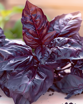 Nasiona bazylii Red Lizzy Ocimum basilicum jednoroczne zioło