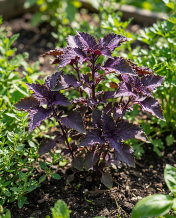 Purple Ruffles Basil (Ocimum basilicum) – nasiona jednorocznego ziołu od SeedsChoice