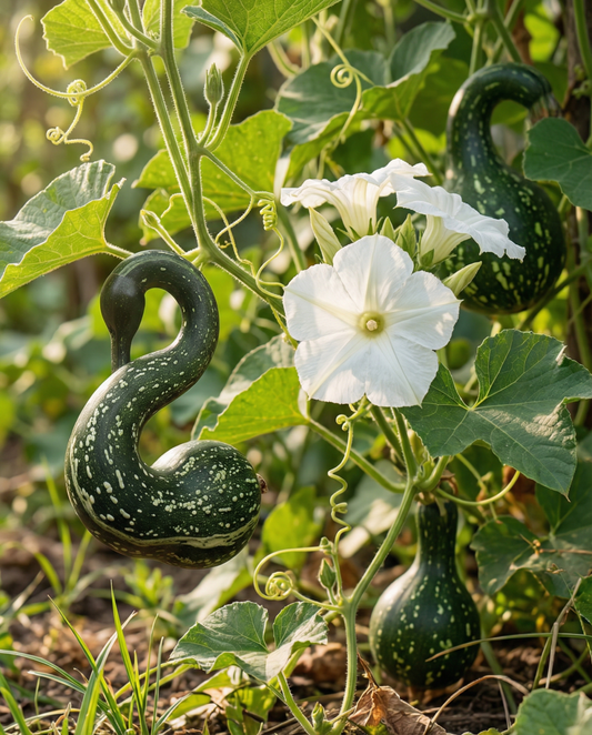 Tykwa ozdobna Speckled Swan (Lagenaria siceraria) – nasiona rocznika od SeedsChoice