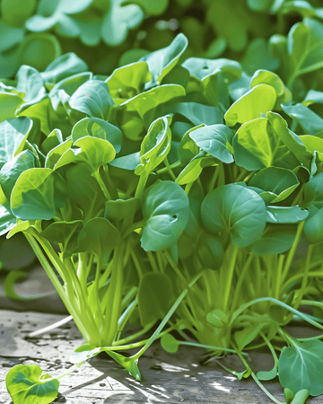 Nasiona tatsoi mikrozieleniny (Brassica rapa) – jednoroczna mikrozielenina