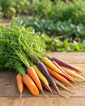 Marchew na taśmie Rainbow Mix (Daucus carota) – roczna taśma nasienna od SeedsChoice