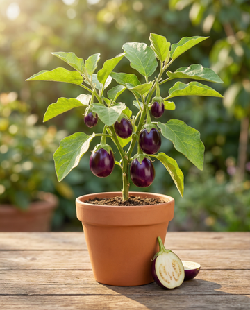 Mini Eggplant Patio Baby F1 (Solanum melongena) – nasiona jednorocznego warzywa od SeedsChoice