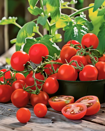 Nasiona pomidora doniczkowego Gourmandise Red Cherry (Solanum lycopersicum) – roczne warzywo