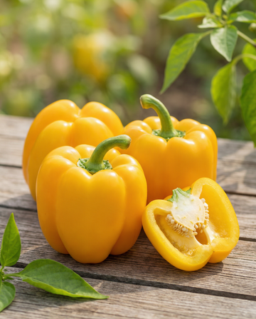 Papryka słodka Giallo D Asti Yellow (Capsicum annuum) – nasiona warzyw od SeedsChoice