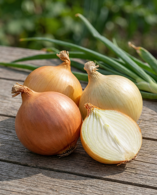 Nasiona cebuli Mix Tris Di Cipolle (Allium cepa) – dwuletnie warzywo, nasiona od SeedsChoice