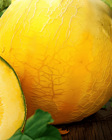 Nasiona żółtego melona zimowego Giallo Inverno (Cucumis melo) – jednoroczne warzywo