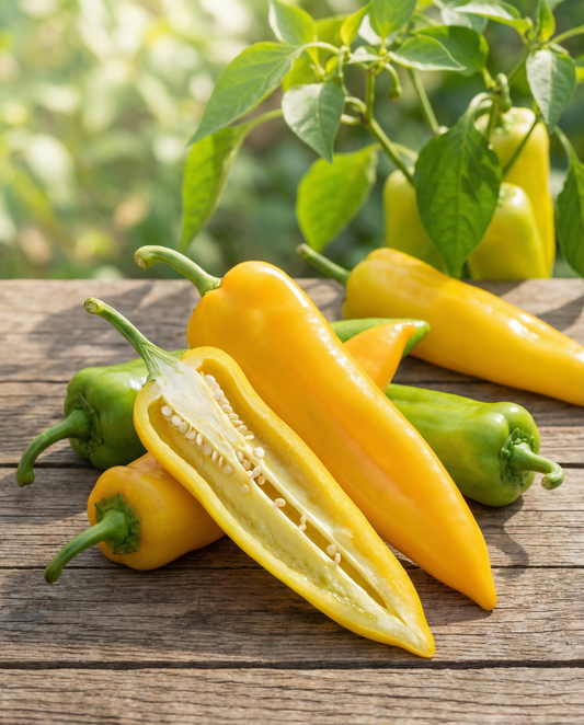 Papryka corno giallo (Capsicum annuum) – jednoroczne nasiona warzywne od SeedsChoice