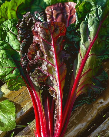 Nasiona boćwiny Rhubarb Chard Early Red Stems (Beta vulgaris) – warzywo