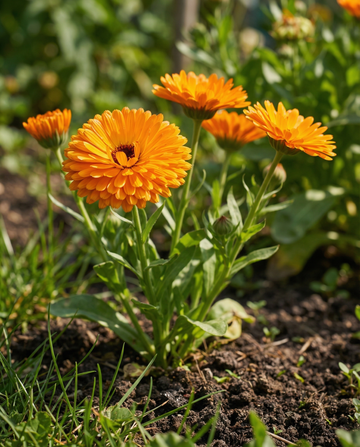 Nagietek lekarski Orange King (Calendula officinalis) – nasiona kwiatów jednorocznych od SeedsChoice