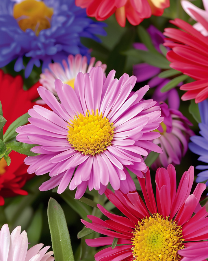 Nasiona astra Mixed Single Flowered Mix (Callistephus chinensis) – kwiat jednoroczny