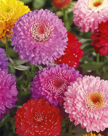 Nasiona astra Pompon Mixed (Callistephus chinensis) – mieszanka jednoroczna
