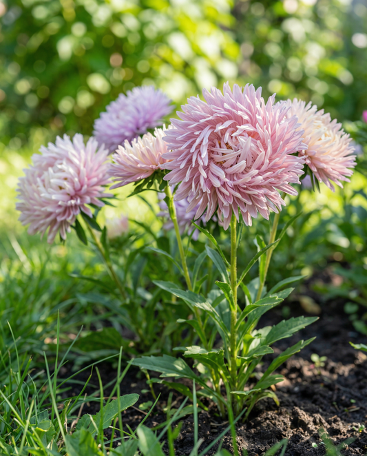 Aster Ostrich Feather Mixed (Callistephus chinensis) – annual mix seeds from SeedsChoice