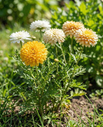 Double Mixed (Chrysanthemum coronarium) – nasiona mieszanki rocznej od SeedsChoice