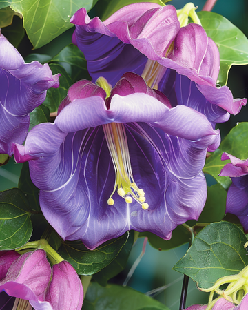 Nasiona pnącza dzwonka meksykańskiego fioletowego (Cobaea scandens) – jednoroczne pnącze