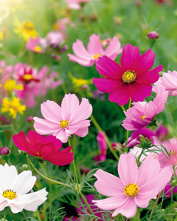 Nasiona Dwarf Sensation Mixed (Cosmos bipinnatus) – mieszanka jednoroczna