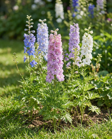 Ostróżka Hyacinth Flowered Mixed (Delphinium ajacis) – nasiona kwiatów jednorocznych od SeedsChoice