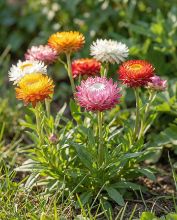 Słomkwiat Tom Thumb karłowy (Helichrysum bracteatum) – nasiona kwiatów jednorocznych od SeedsChoice