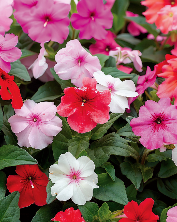 Nasiona niecierpka Safari F2 Mixed (Impatiens walleriana) – jednoroczna mieszanka