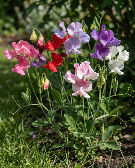Groszek pachnący Bijou Mixed (Lathyrus odoratus) – nasiona jednorocznych kwiatów od SeedsChoice